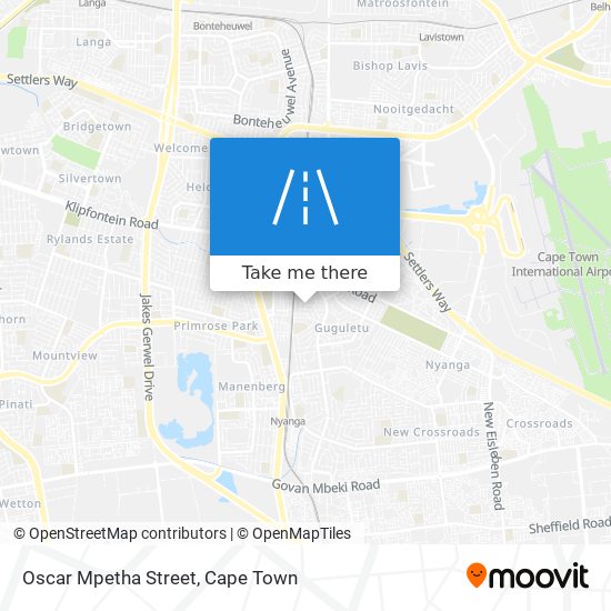 Oscar Mpetha Street map