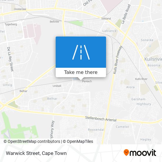 Warwick Street map