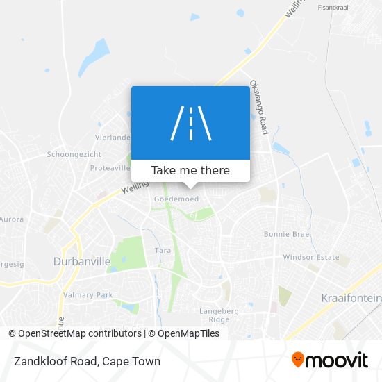 Zandkloof Road map