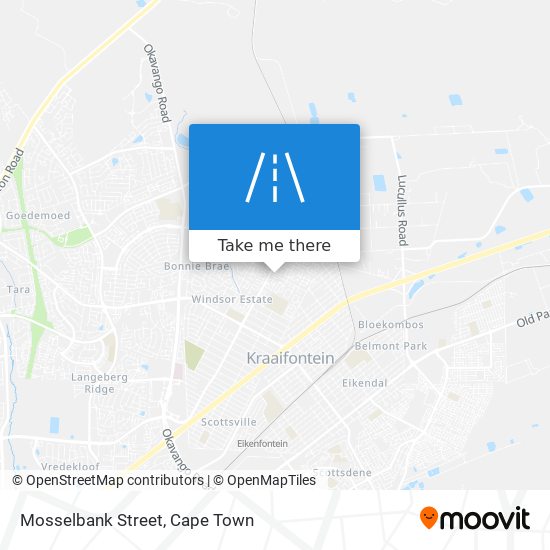 Mosselbank Street map