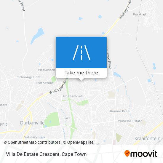 Villa De Estate Crescent map