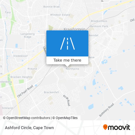 Ashford Circle map