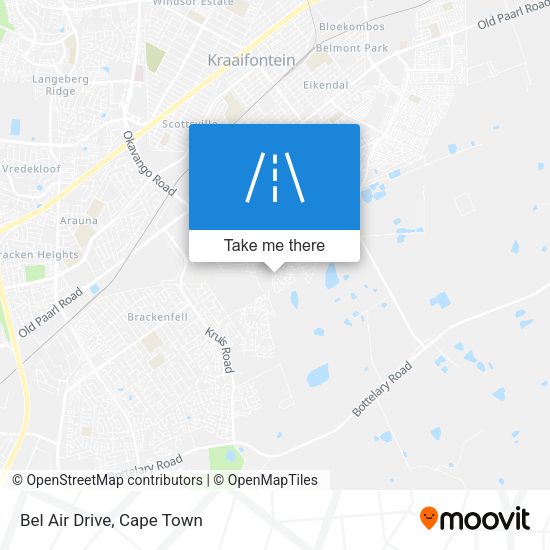 Bel Air Drive map