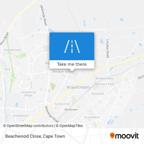 Beachwood Close map