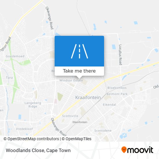 Woodlands Close map