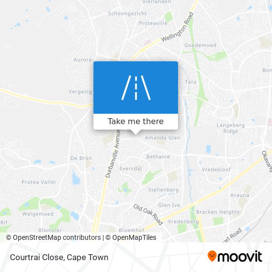 Courtrai Close map