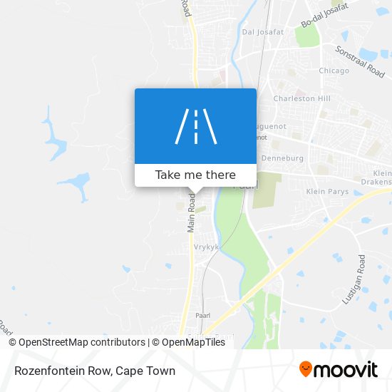 Rozenfontein Row map