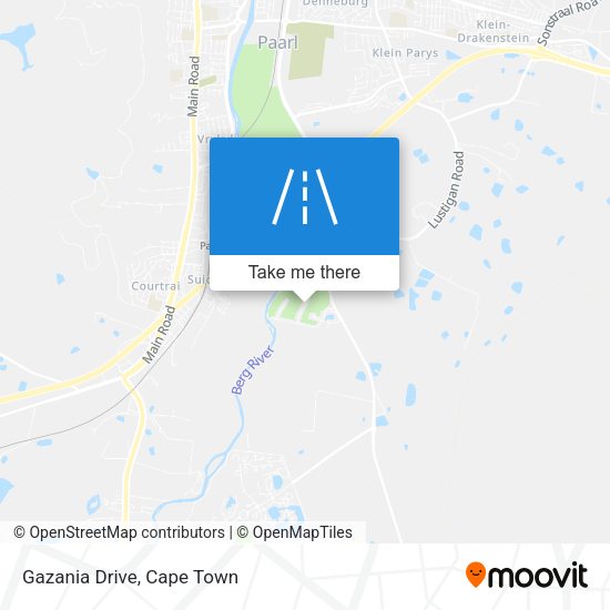 Gazania Drive map