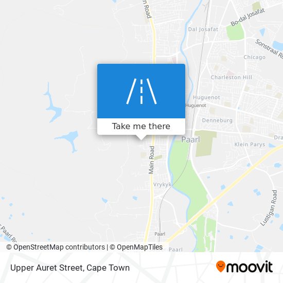 Upper Auret Street map