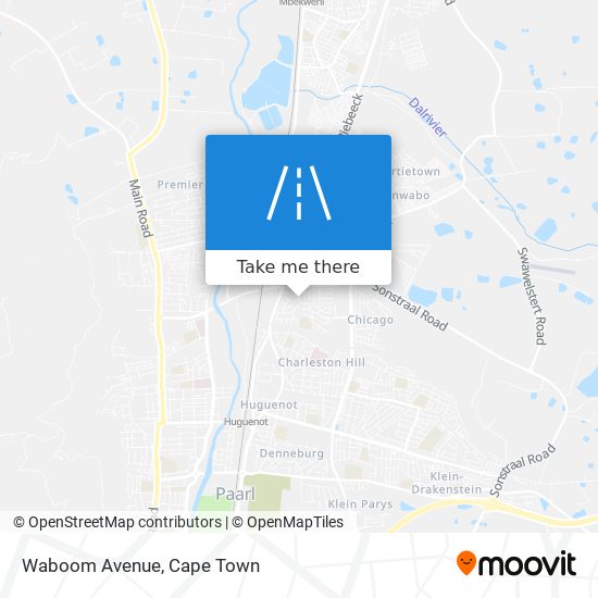 Waboom Avenue map