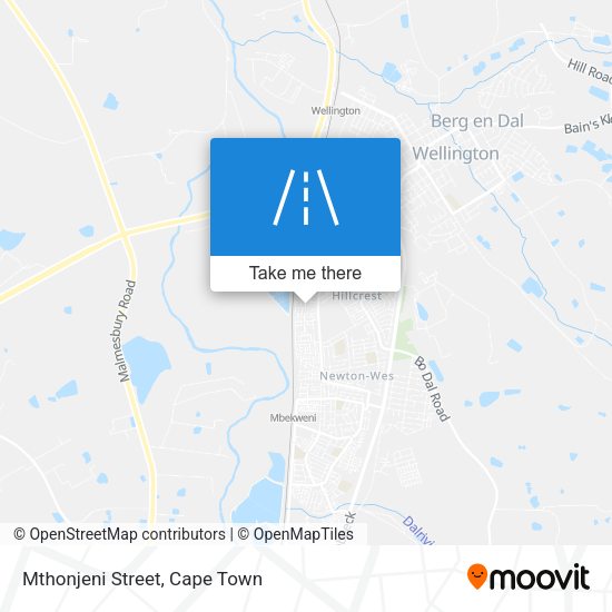 Mthonjeni Street map