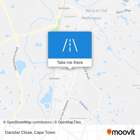 Danster Close map
