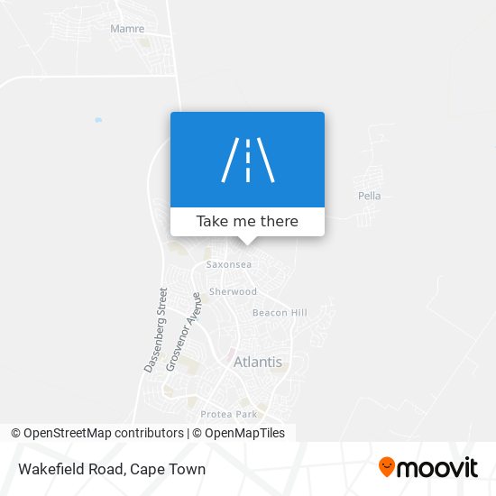 Wakefield Road map