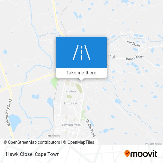 Hawk Close map