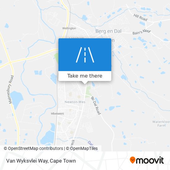 Van Wyksvlei Way map