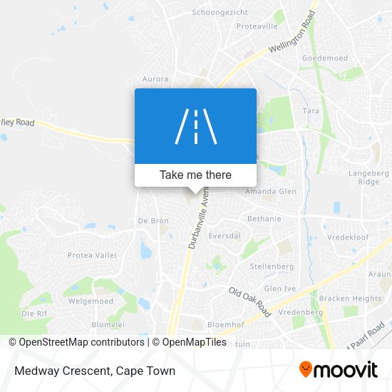Medway Crescent map