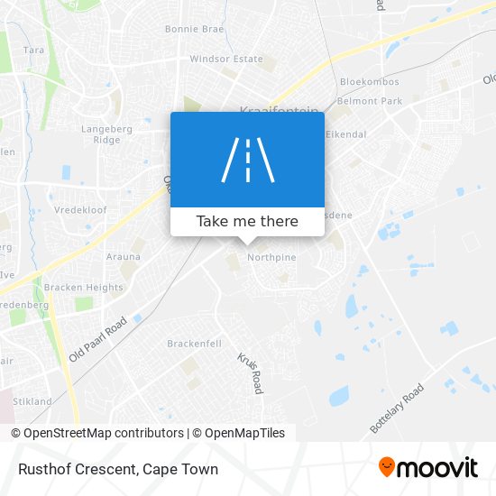 Rusthof Crescent map