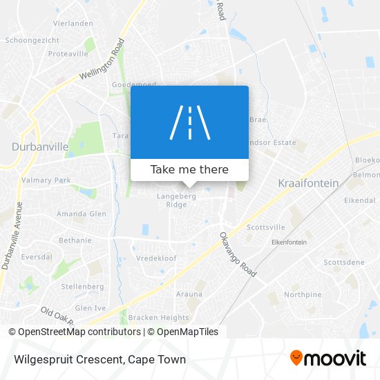 Wilgespruit Crescent map