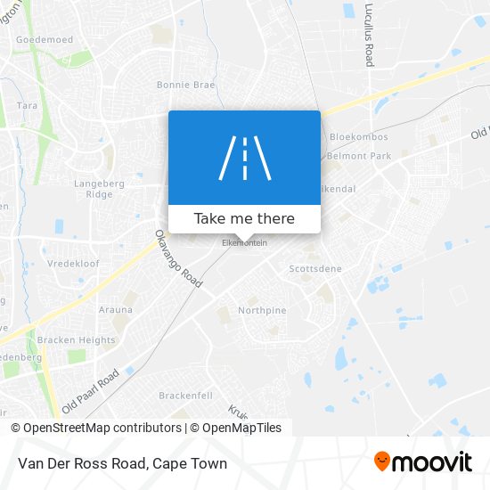 Van Der Ross Road map