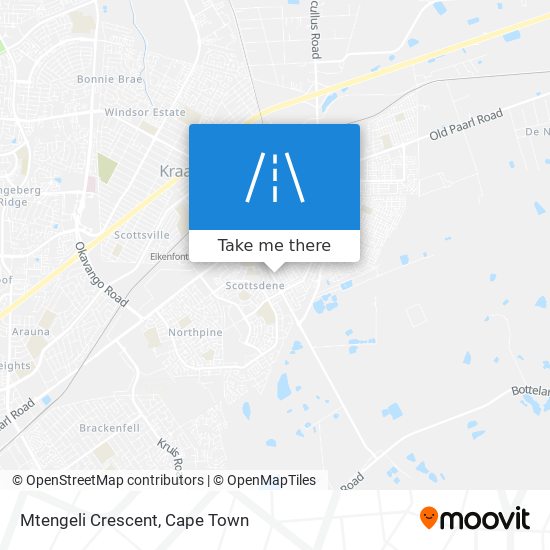 Mtengeli Crescent map