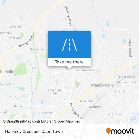 Hackney Crescent map