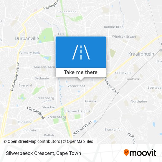 Silwerbeeck Crescent map