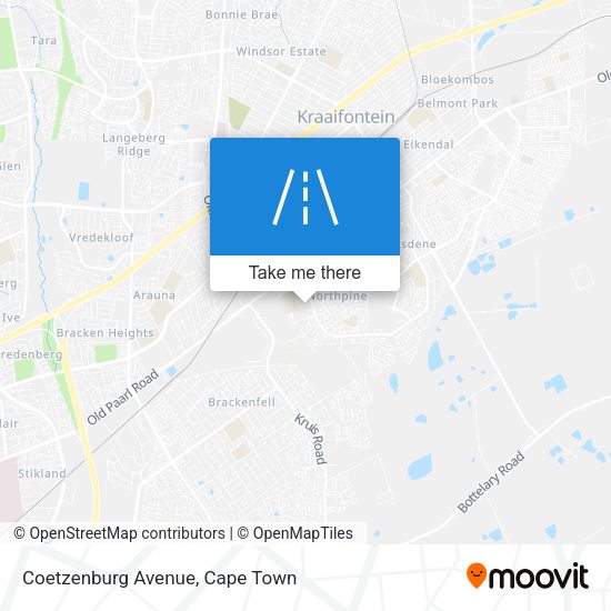 Coetzenburg Avenue map