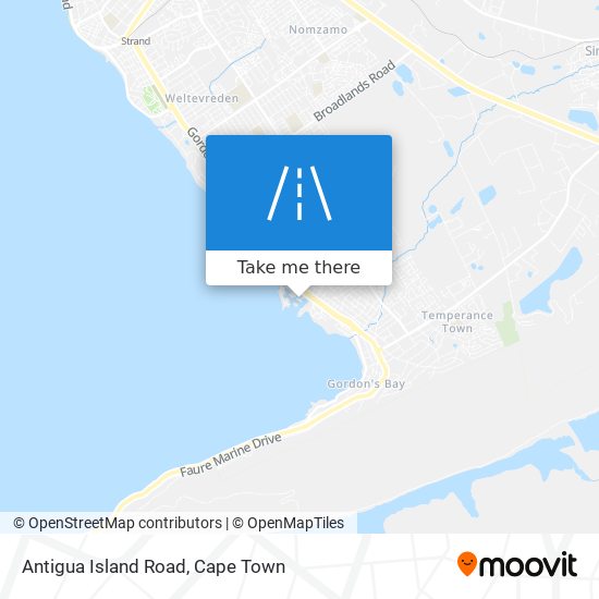 Antigua Island Road map