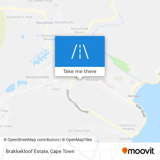 Brakkekloof Estate map