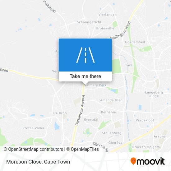 Moreson Close map