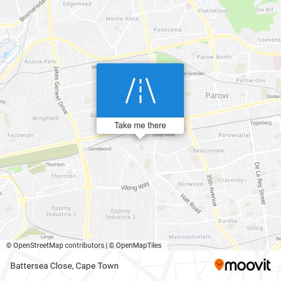 Battersea Close map