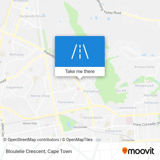 Bloulelie Crescent map