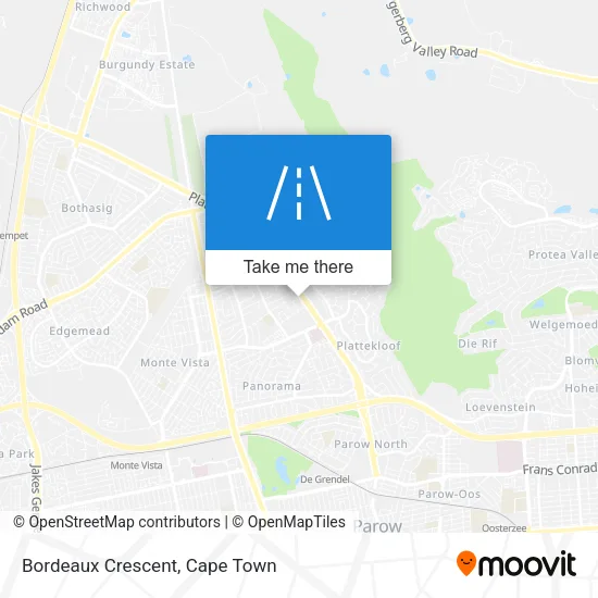 Bordeaux Crescent map