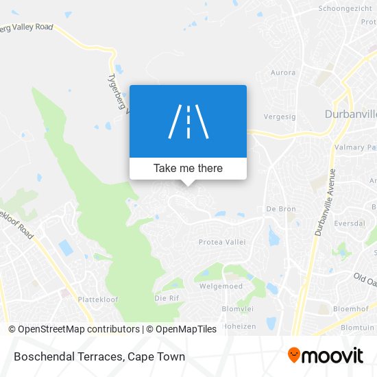Boschendal Terraces map