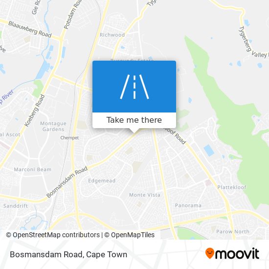 Bosmansdam Road map