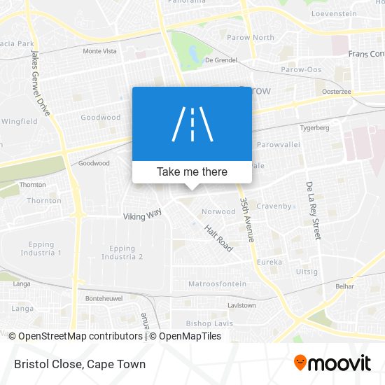 Bristol Close map