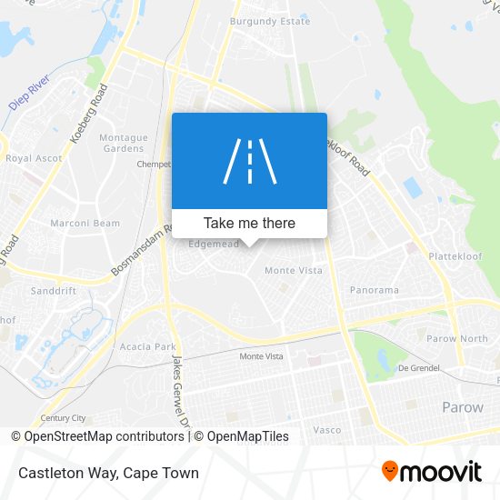 Castleton Way map