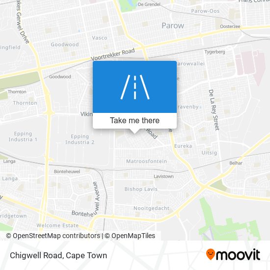 Chigwell Road map