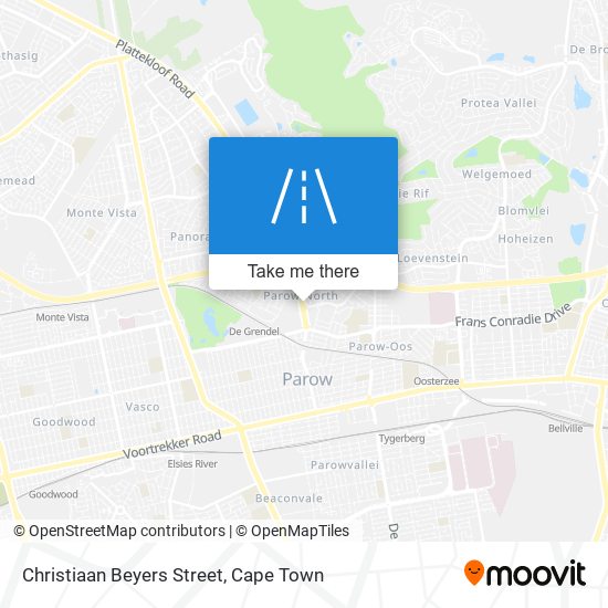 Christiaan Beyers Street map