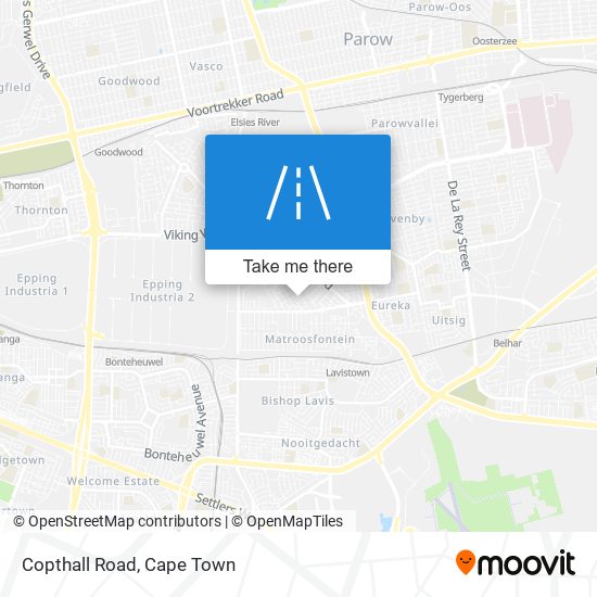 Copthall Road map