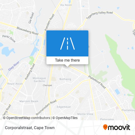 Corporalstraat map