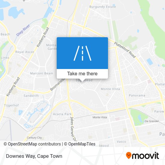 Downes Way map