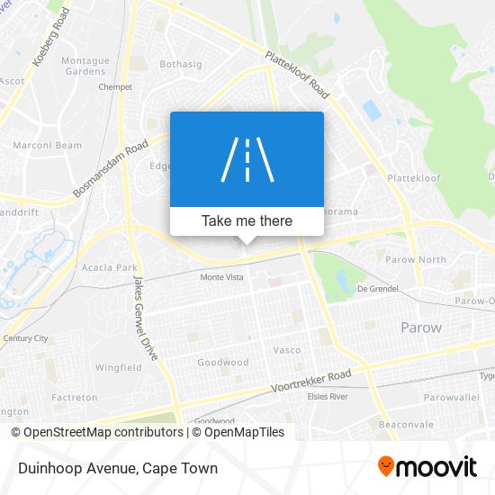 Duinhoop Avenue map