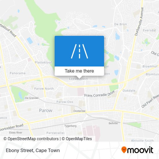 Ebony Street map