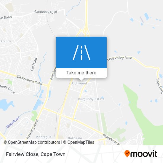 Fairview Close map