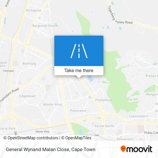General Wynand Malan Close map