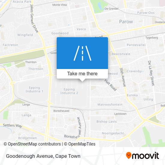 Goodenough Avenue map