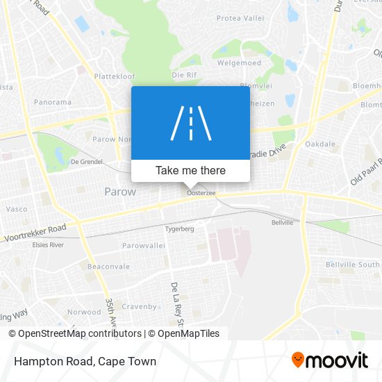 Hampton Road map