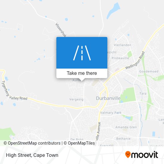 High Street map