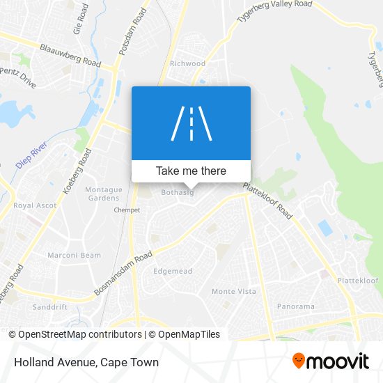 Holland Avenue map